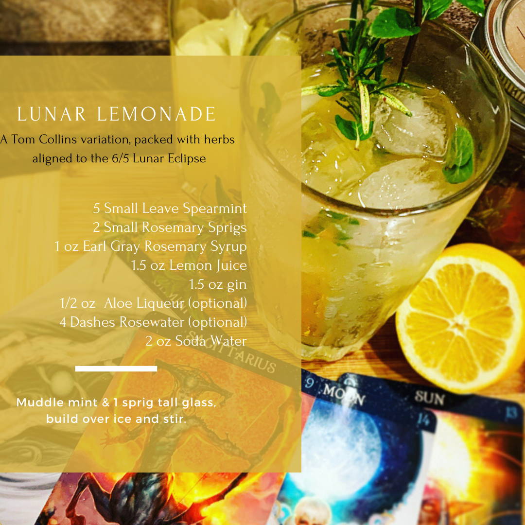 Lunar Lemonade featuring cards from the *beautiful* Barbieri Zodiac Oracle