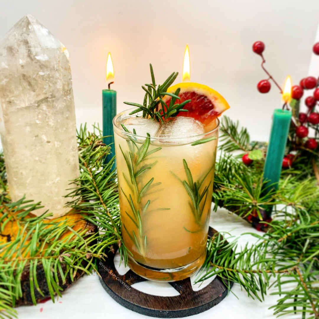 Yule Drinks: Candied Orange Cocktail and Mocktail