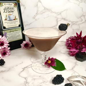 Blackberry-Rose Coffee Martini