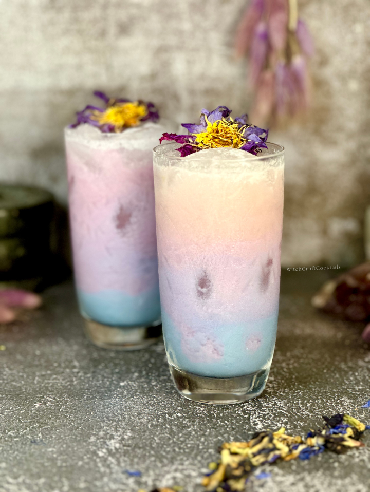 Butterfly Pea Flower Lemonade Vertical